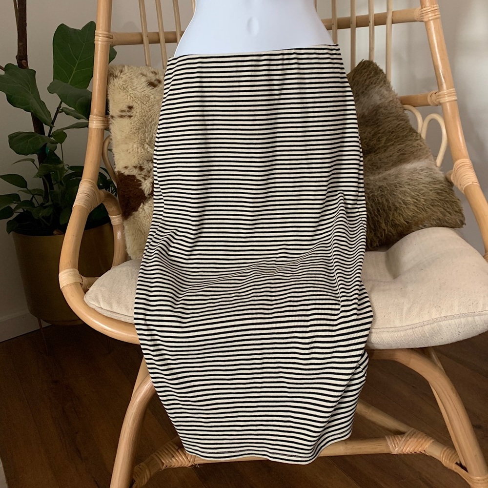 BOBEAU STRIPED SKIRT, MEDIUM